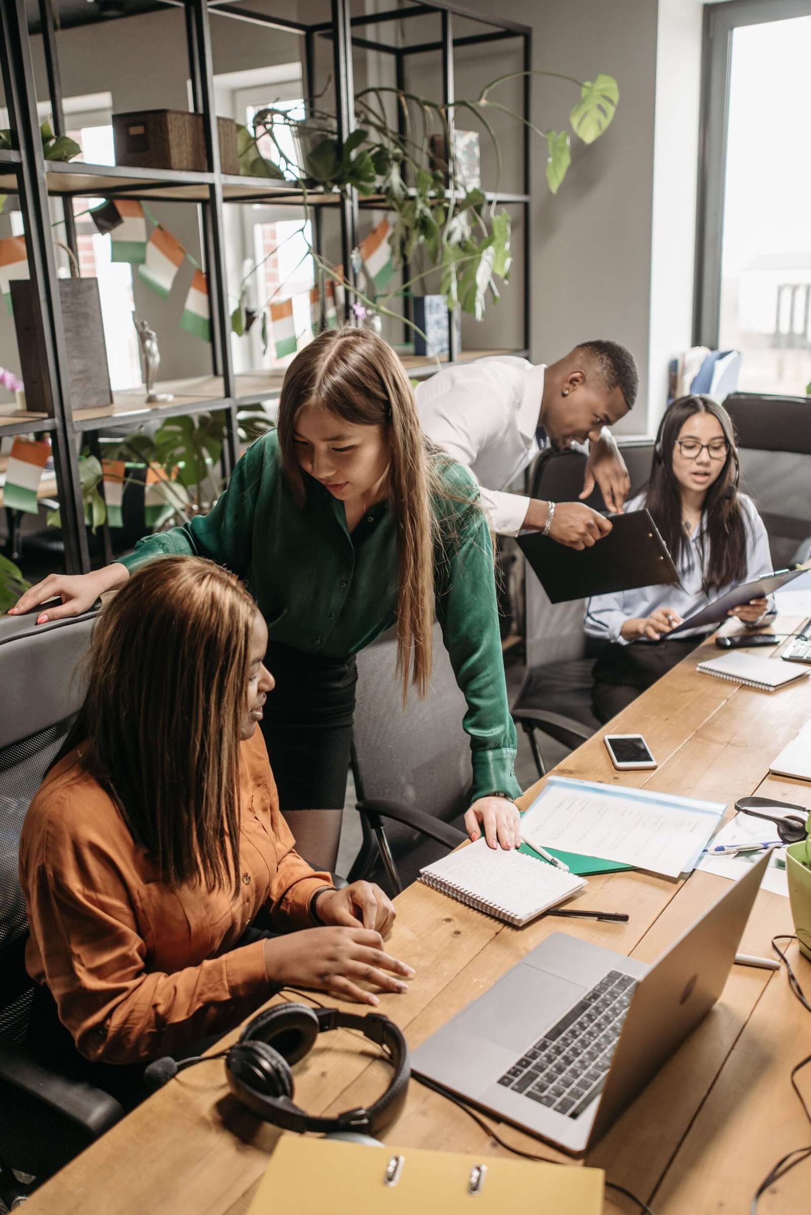 Professional team working in an office